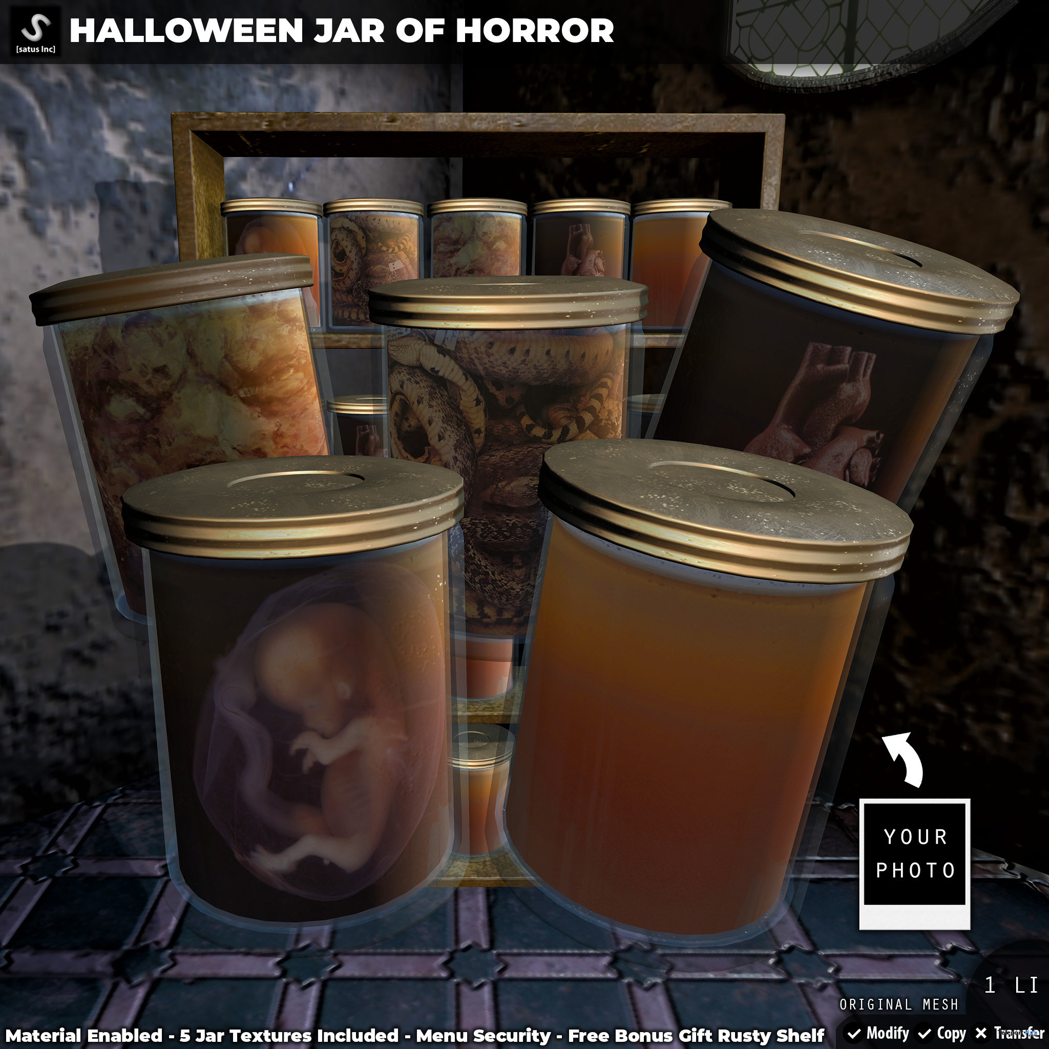 New Release: Halloween Jar of Horror by [satus Inc] - Teleport Hub - teleporthub.com