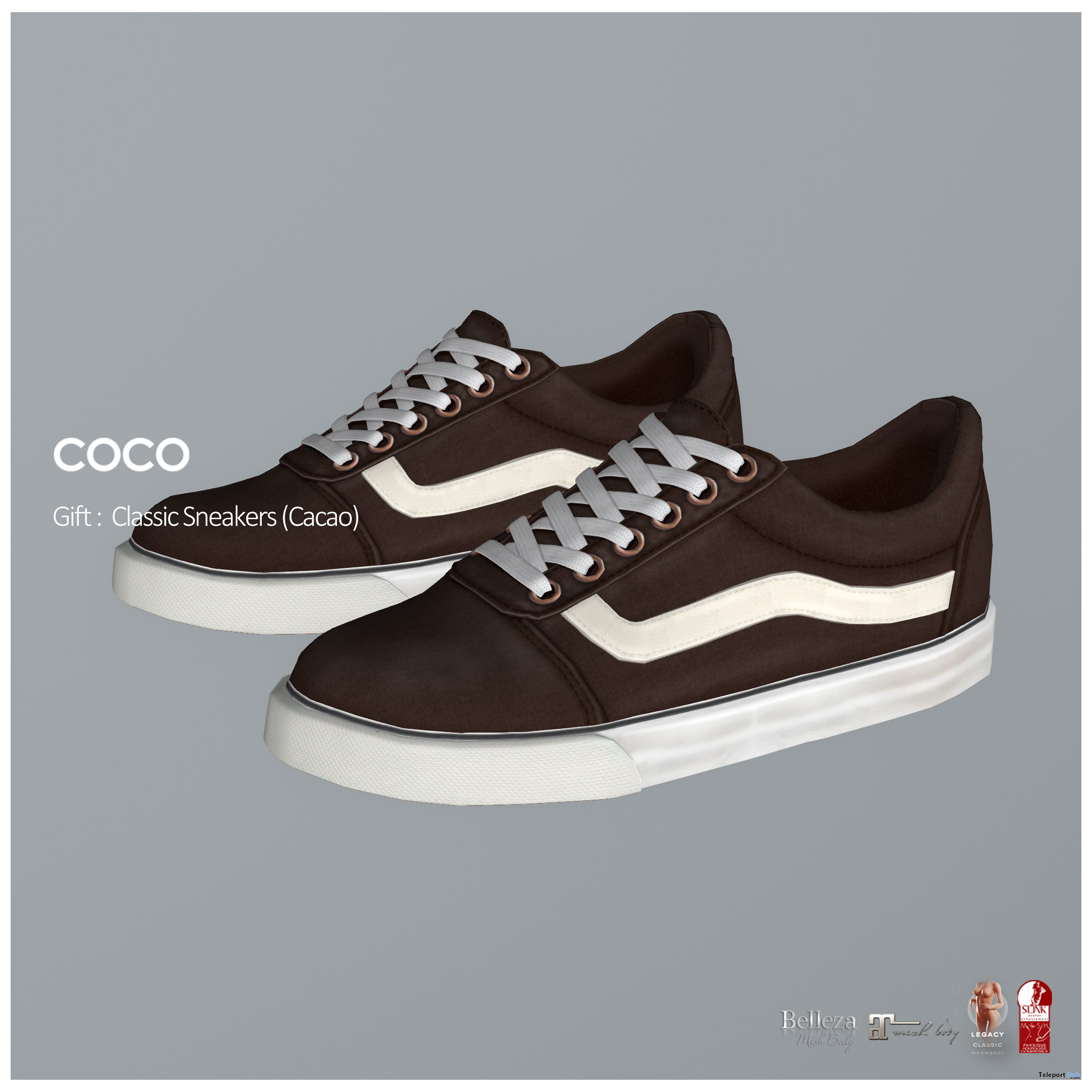 Classic Sneakers Cacao November 2022 Group Gift by COCO Designs - Teleport Hub - teleporthub.com