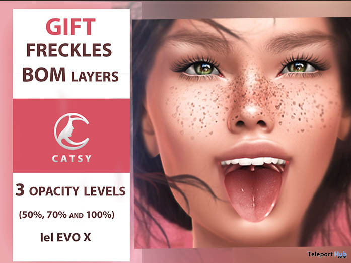 BOM Freckles For LeLutka EvoX December 2022 Group Gift by CATSY - Teleport Hub - teleporthub.com