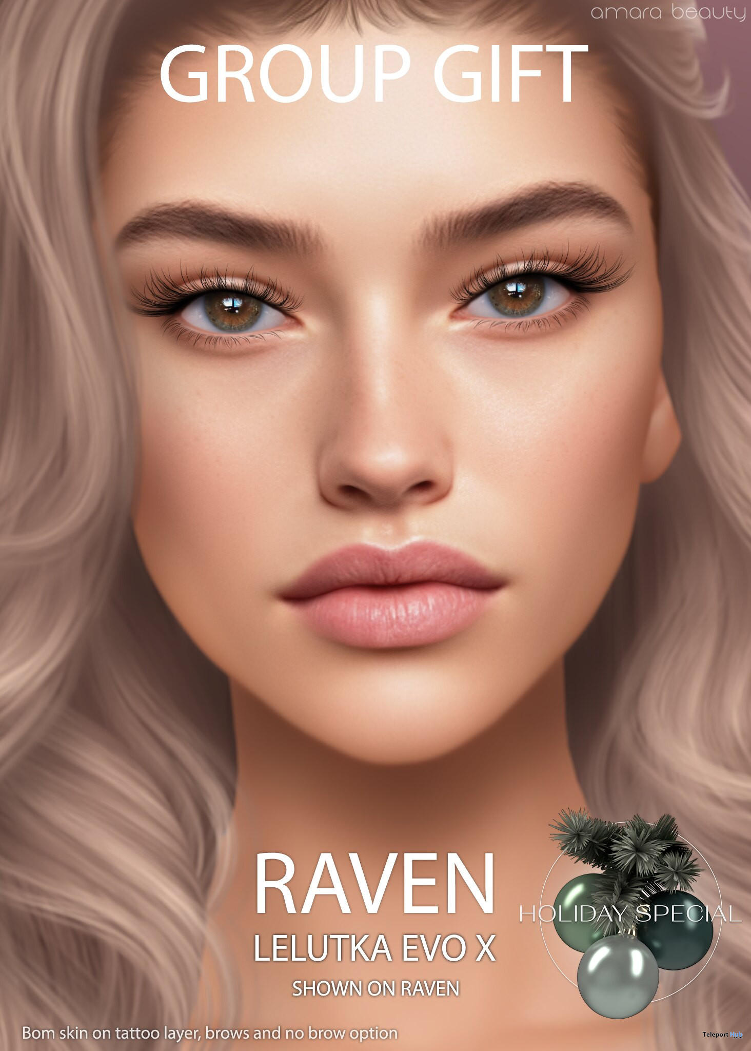 Raven Skin December 2022 Gift by amara beauty - Teleport Hub - teleporthub.com
