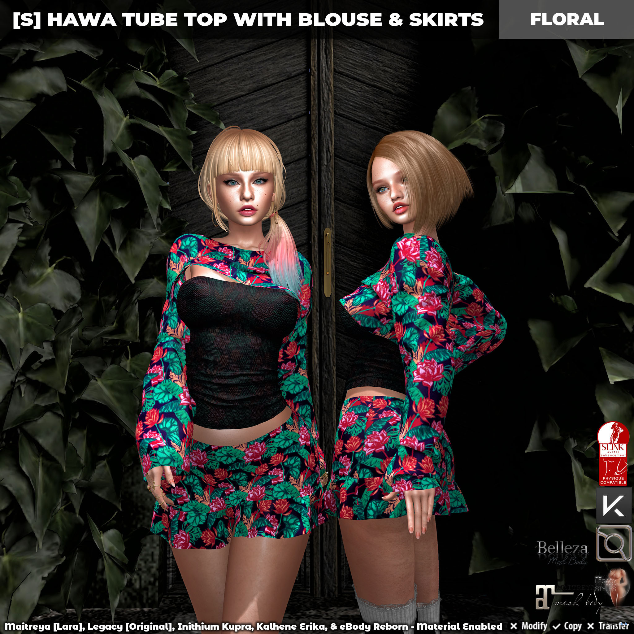 New Release: [S] Hawa Tube Top With Blouse & Skirts by [satus Inc] - Teleport Hub - teleporthub.com