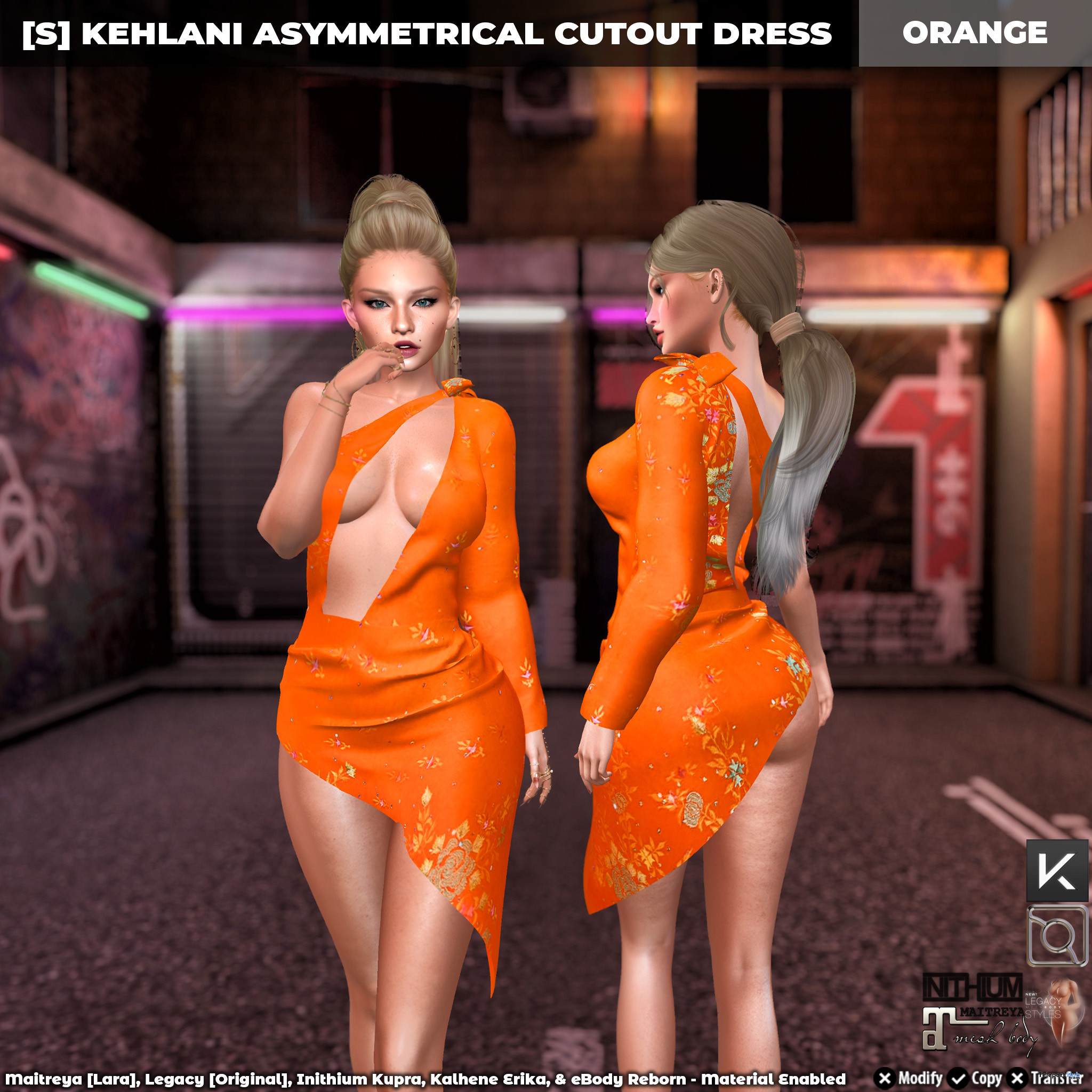 New Release: [S] Kehlani Asymmetrical Cutout Dress by [satus Inc] - Teleport Hub - teleporthub.com