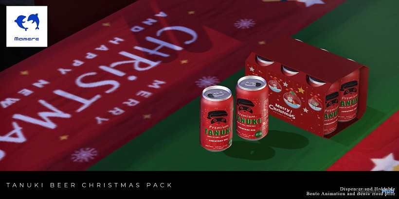Tanuki beer Christmas Pack December 2022 Group Gift by Mamere - Teleport Hub - teleporthub.com