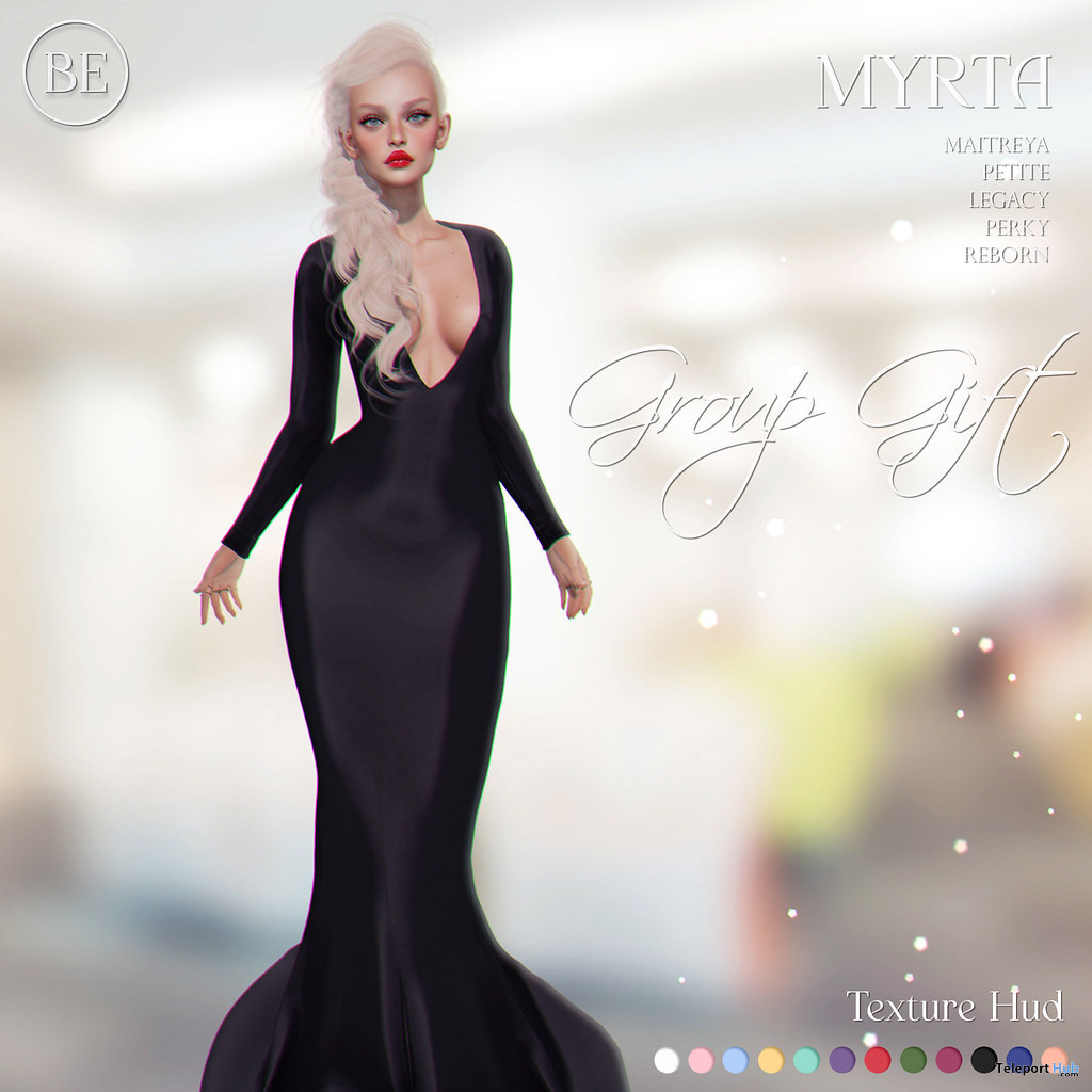 Myrta Gown Fatpack January 2023 Group Gift by Belle Epoque - Teleport Hub - teleporthub.com