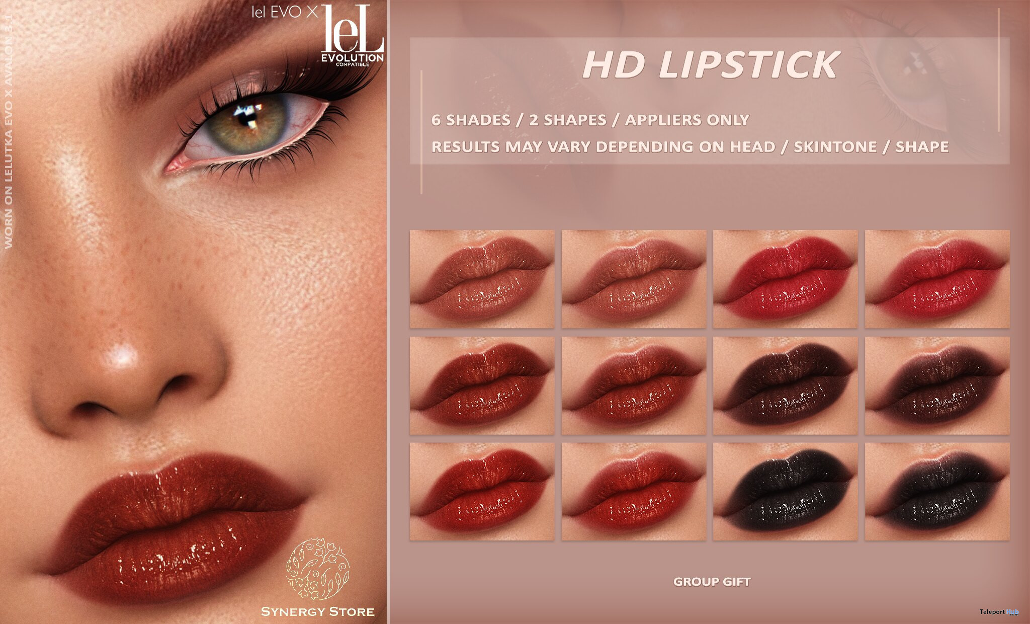 HD Lipsticks Pack January 2023 Group Gift by Synergy Store - Teleport Hub - teleporthub.com