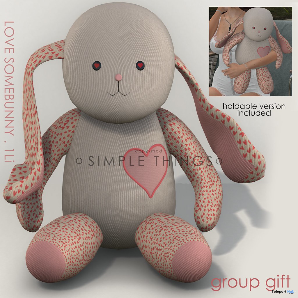 Holdable Love Somebunny Valentine 2023 Group Gift by Simple Things - Teleport Hub - teleporthub.com