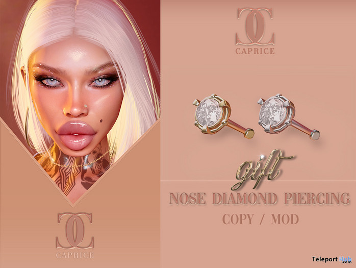 Nose Diamond Piercing 1L Promo Gift by CAPRICE - Teleport Hub - teleporthub.com
