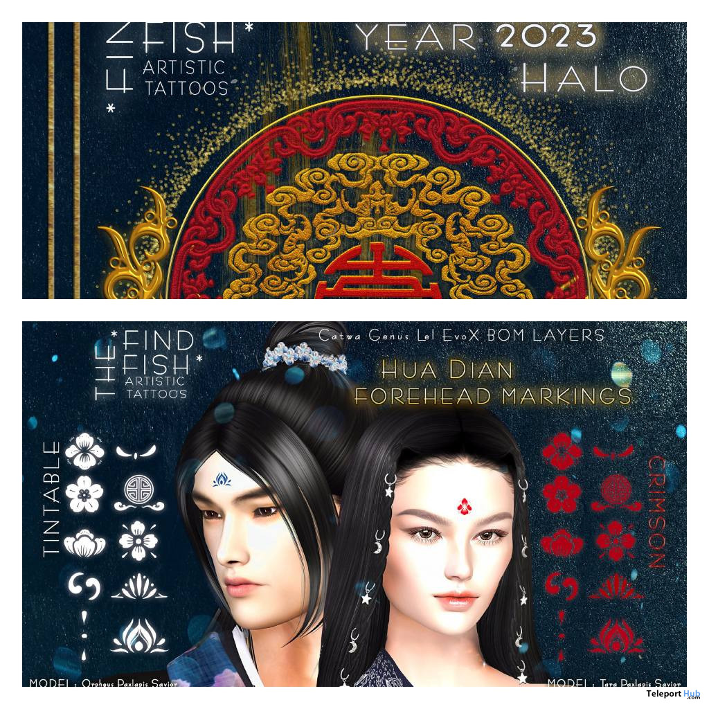 Hua Dian Markings & Chinese New Year 2023 Halo Gifts by Find The Fish - Teleport Hub - teleporthub.com