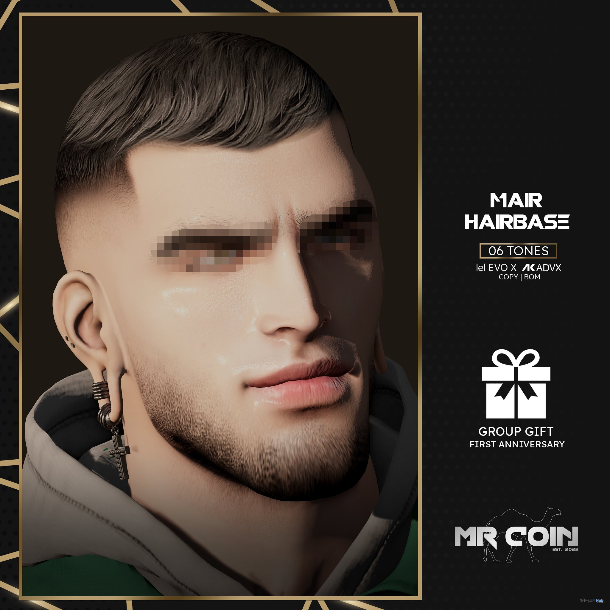 Mair Hairbase March 2023 Group Gift by MRCOIN - Teleport Hub - teleporthub.com