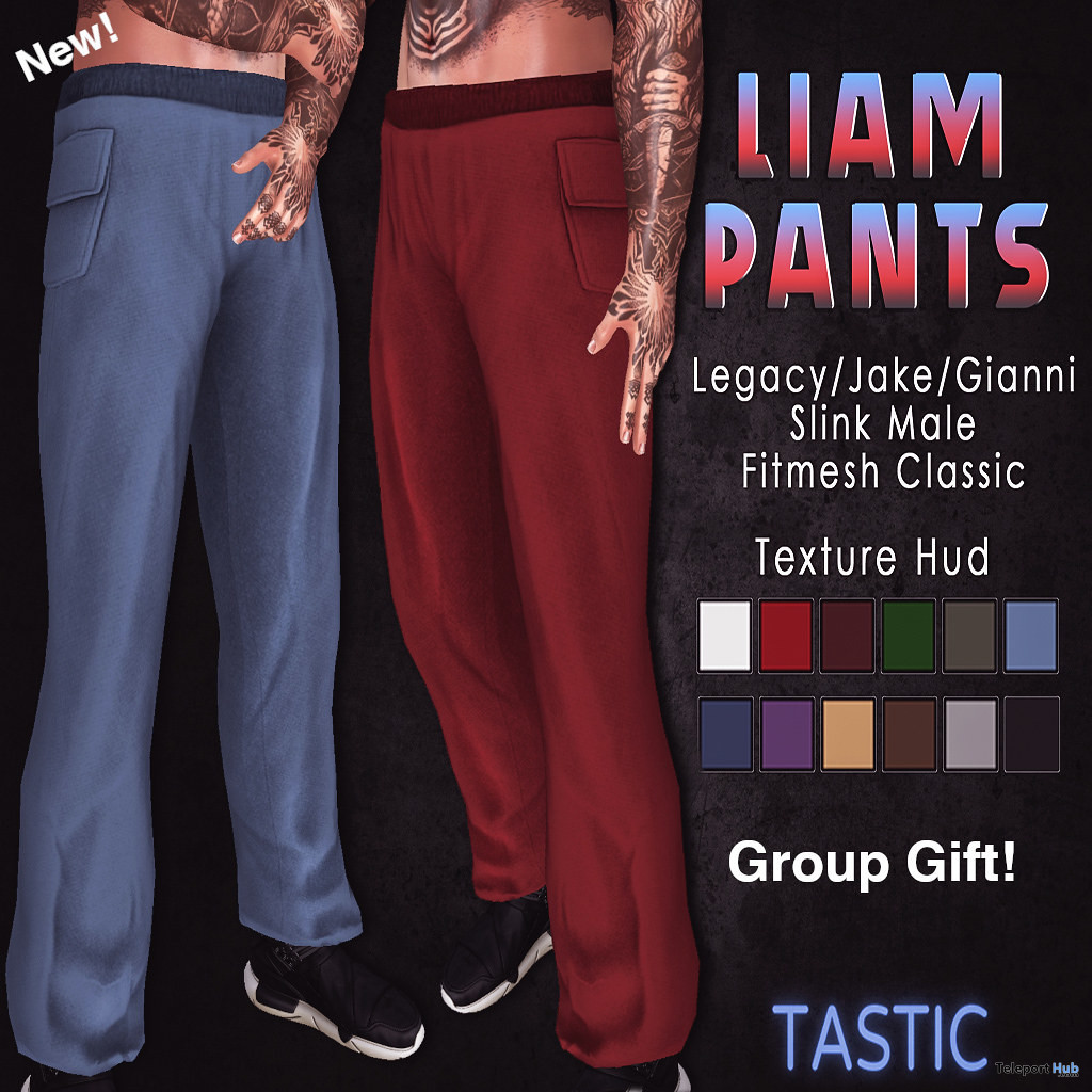 Liam Pants Fatpack March 2023 Group Gift by Tastic - Teleport Hub - teleporthub.com