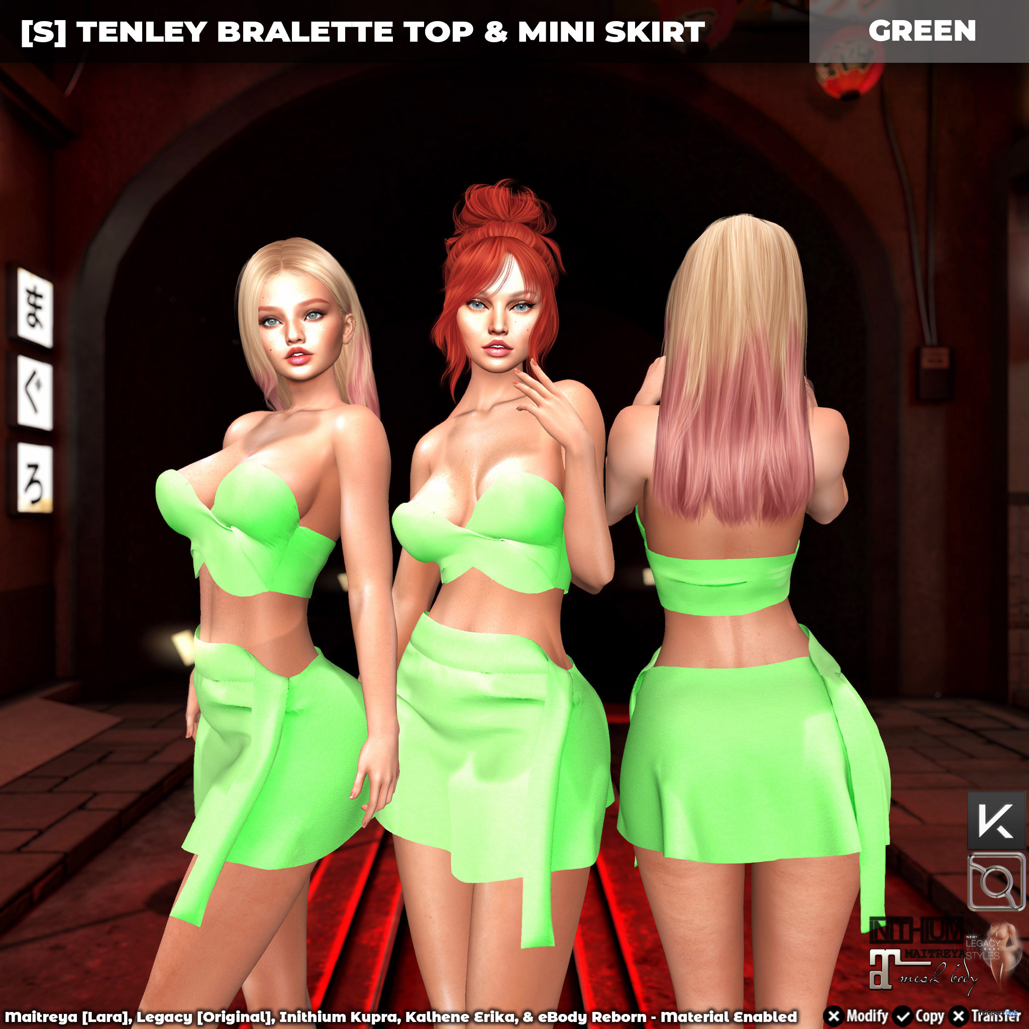 New Release: [S] Tenley Bralette Top & Mini Skirt by [satus Inc] - Teleport Hub - teleporthub.com