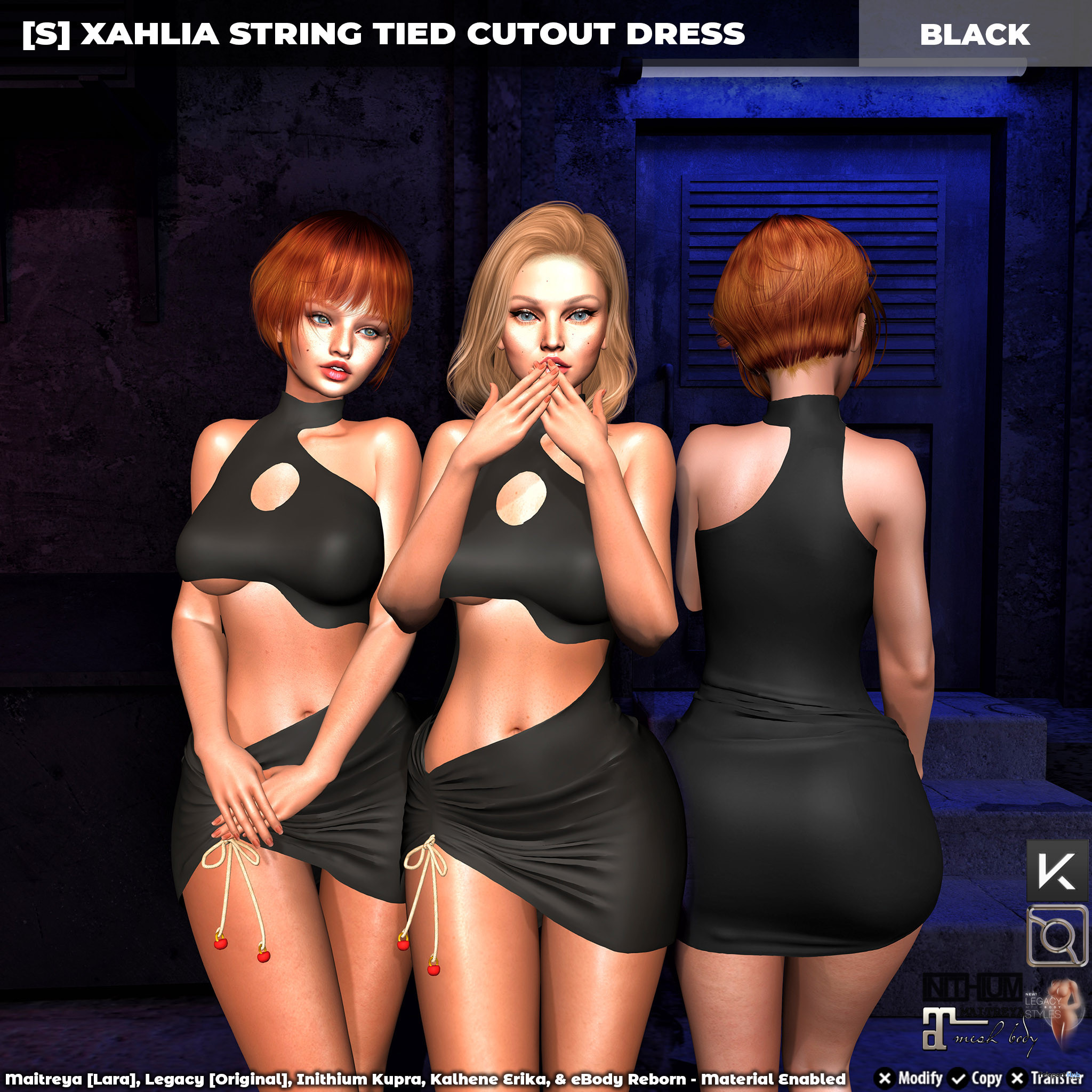 New Release: [S] Xahlia String Tied Cutout Dress by [satus Inc] - Teleport Hub - teleporthub.com