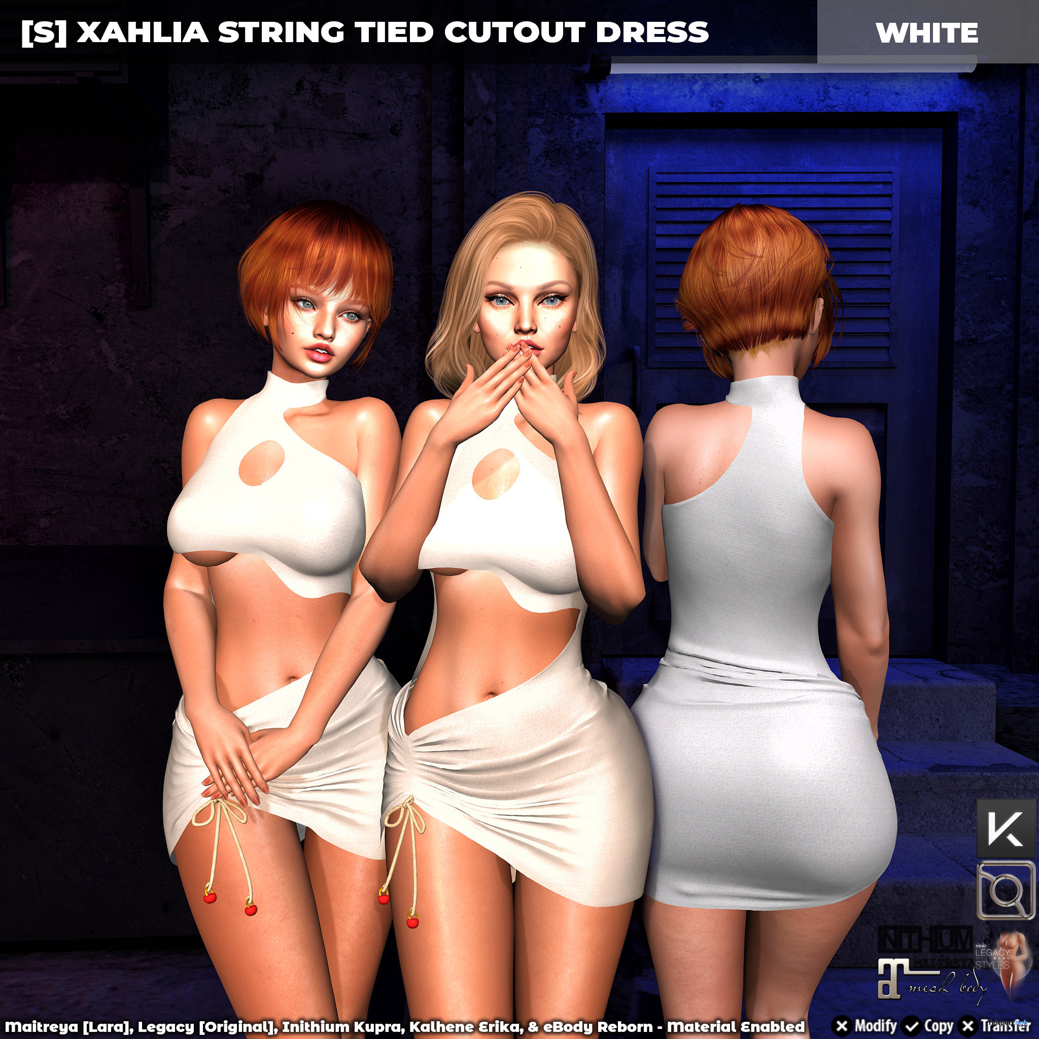 New Release: [S] Xahlia String Tied Cutout Dress by [satus Inc] - Teleport Hub - teleporthub.com