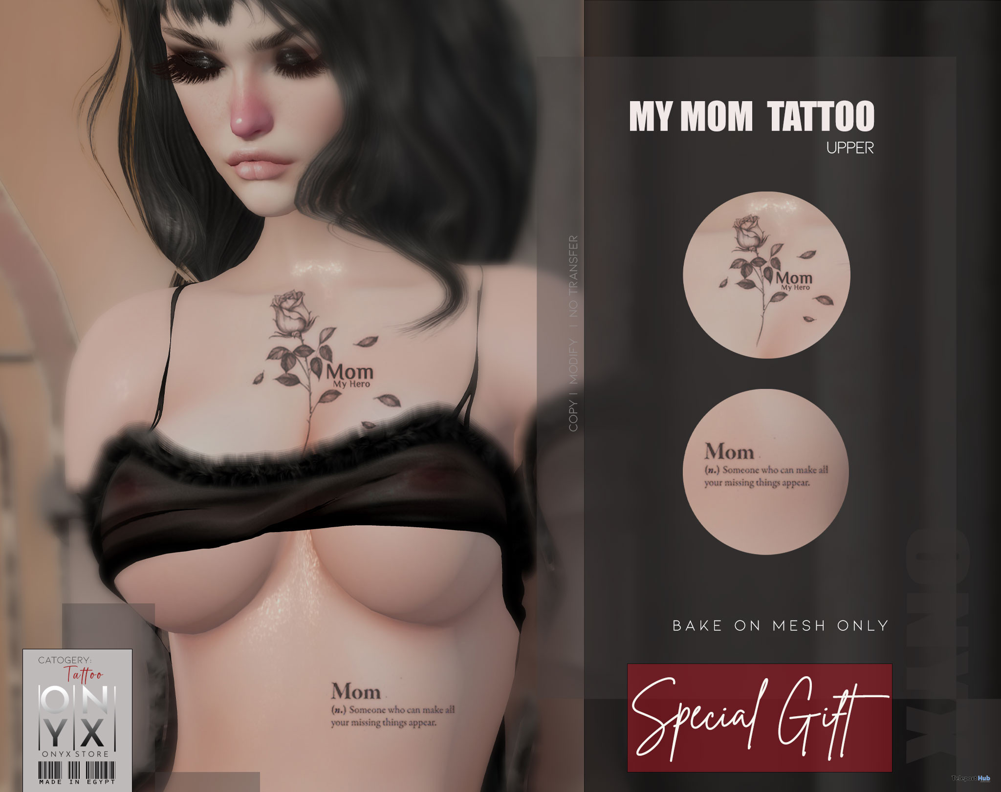 My Mom Tattoo March 2023 Gift by [Onyx] Store - Teleport Hub - teleporthub.com