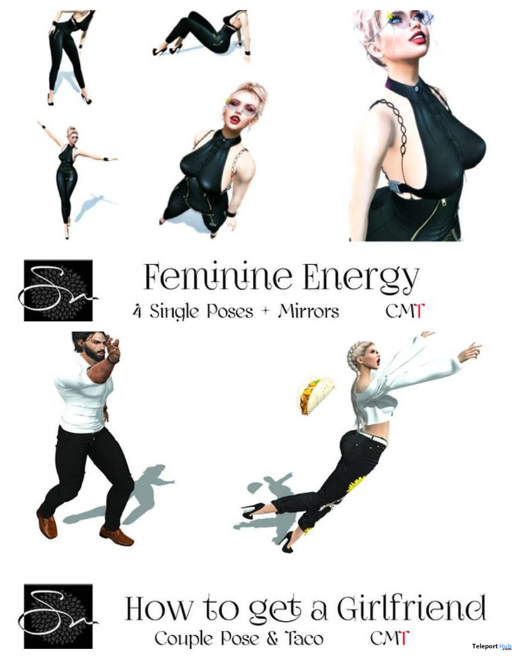 How To Get A GF Couple Pose & Feminine Energy Single Poses - Teleport Hub - teleporthub.com