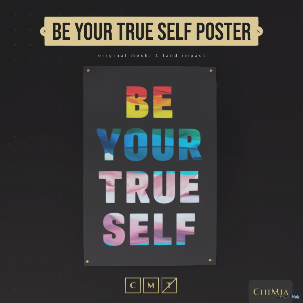 Be Your True Self Poster June 2023 Group Gift by ChiMia - Teleport Hub - teleporthub.com