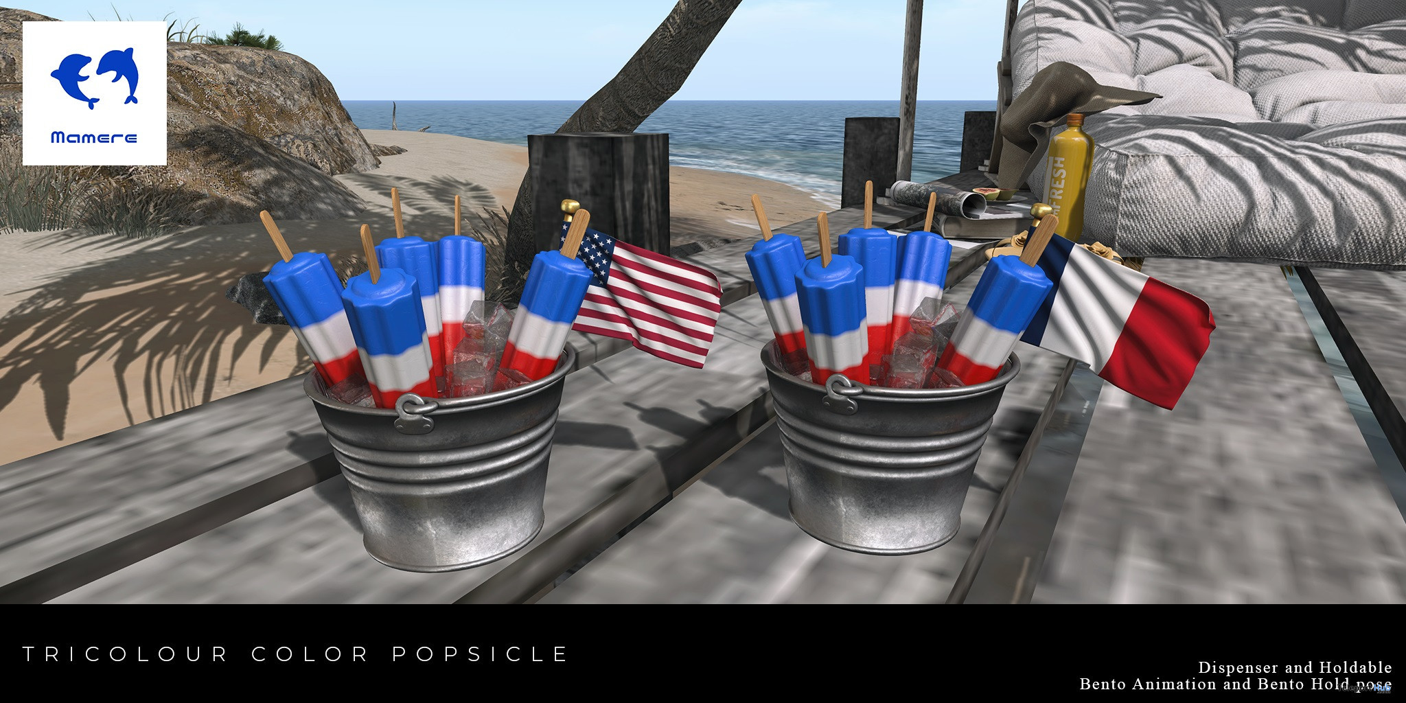 Tricolor Color Popsicle July 2023 Group Gift by Mamere - Teleport Hub - teleporthub.com