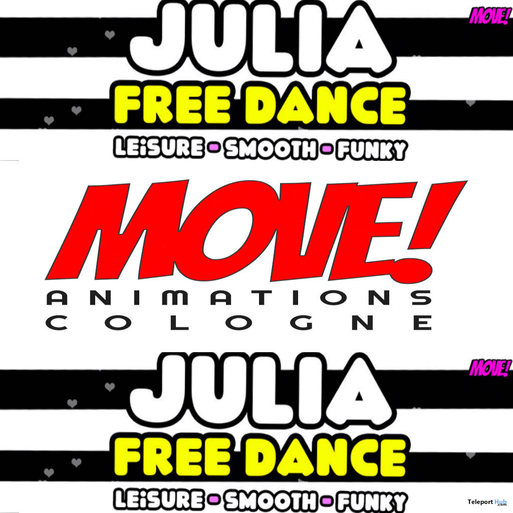 Julia 14 Bento Dance July 2023 Group Gift by MOVE! Animations Cologne - Teleport Hub - teleporthub.com