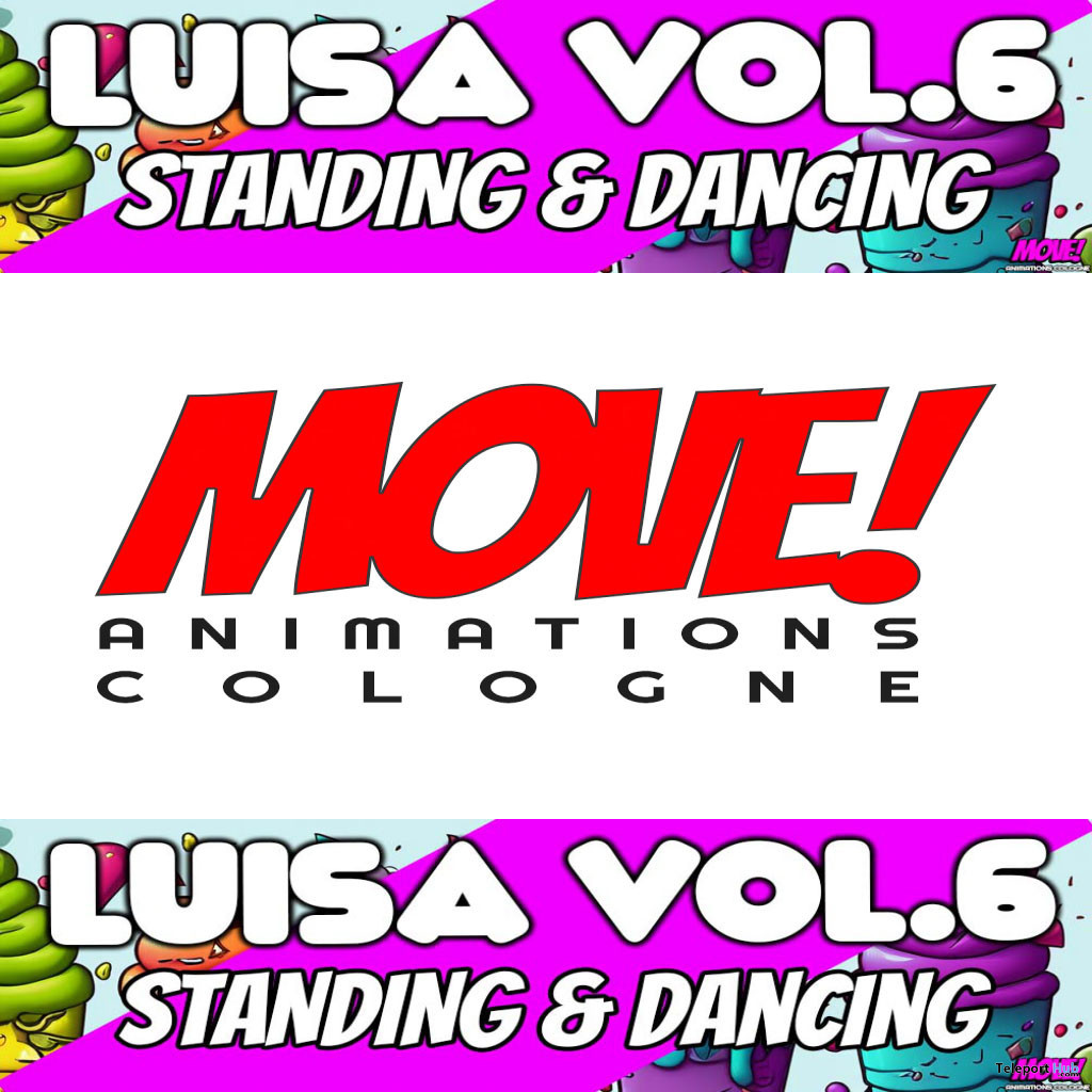 New Release: Luisa Vol 6 Stand & Dance Pack by MOVE! Animations Cologne - Teleport Hub - teleporthub.com