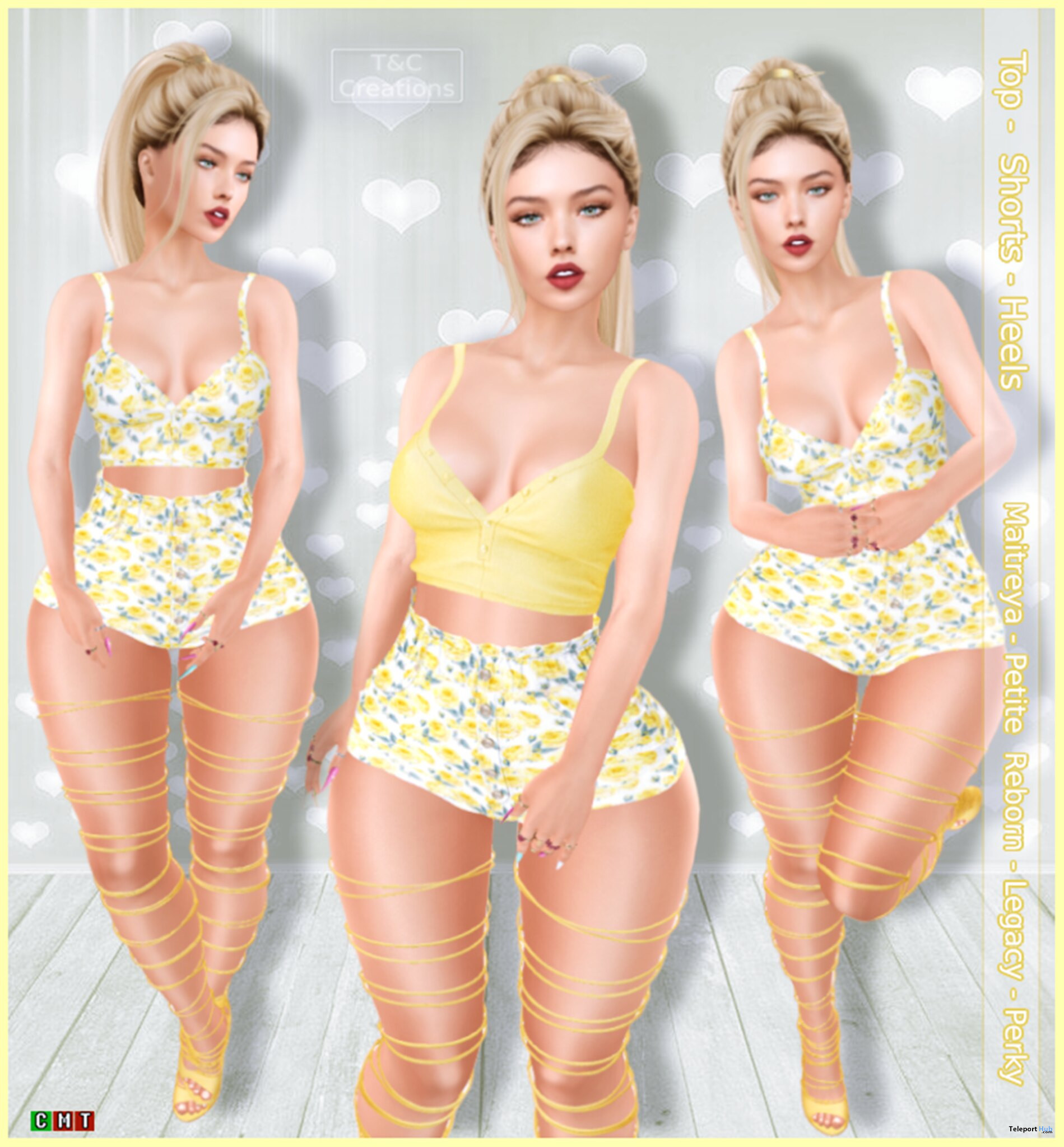 Sunny Breeze Outfit September 2023 Group Gift by T&C Creations - Teleport Hub - teleporthub.com