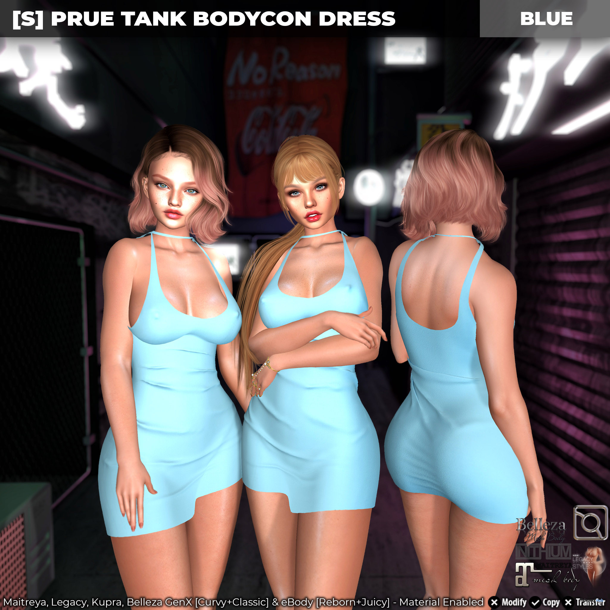 New Release: [S] Prue Tank Bodycon Dress by [satus Inc] - Teleport Hub - teleporthub.com