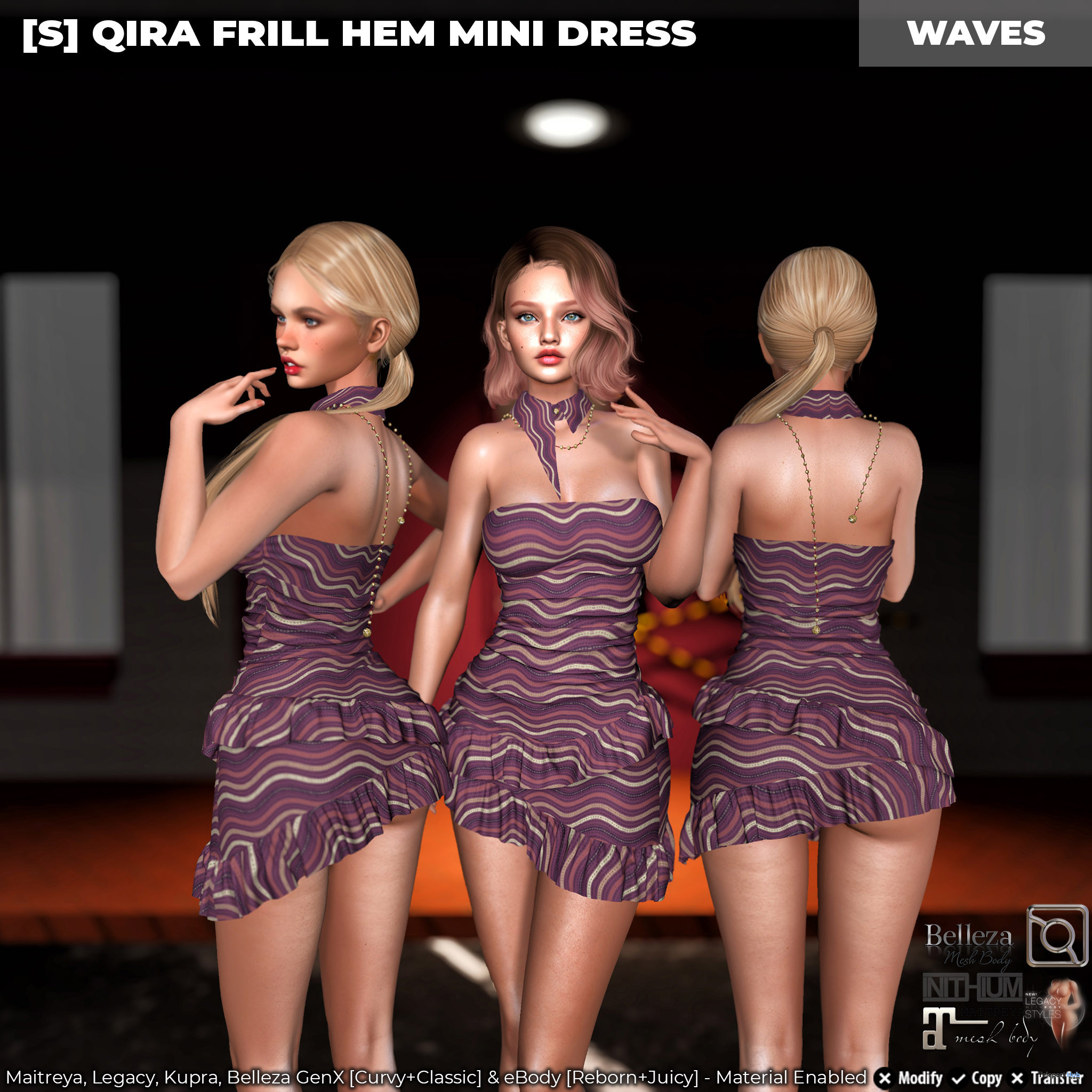 New Release: [S] Qira Frill Hem Mini Dress by [satus Inc] - Teleport Hub - teleporthub.com