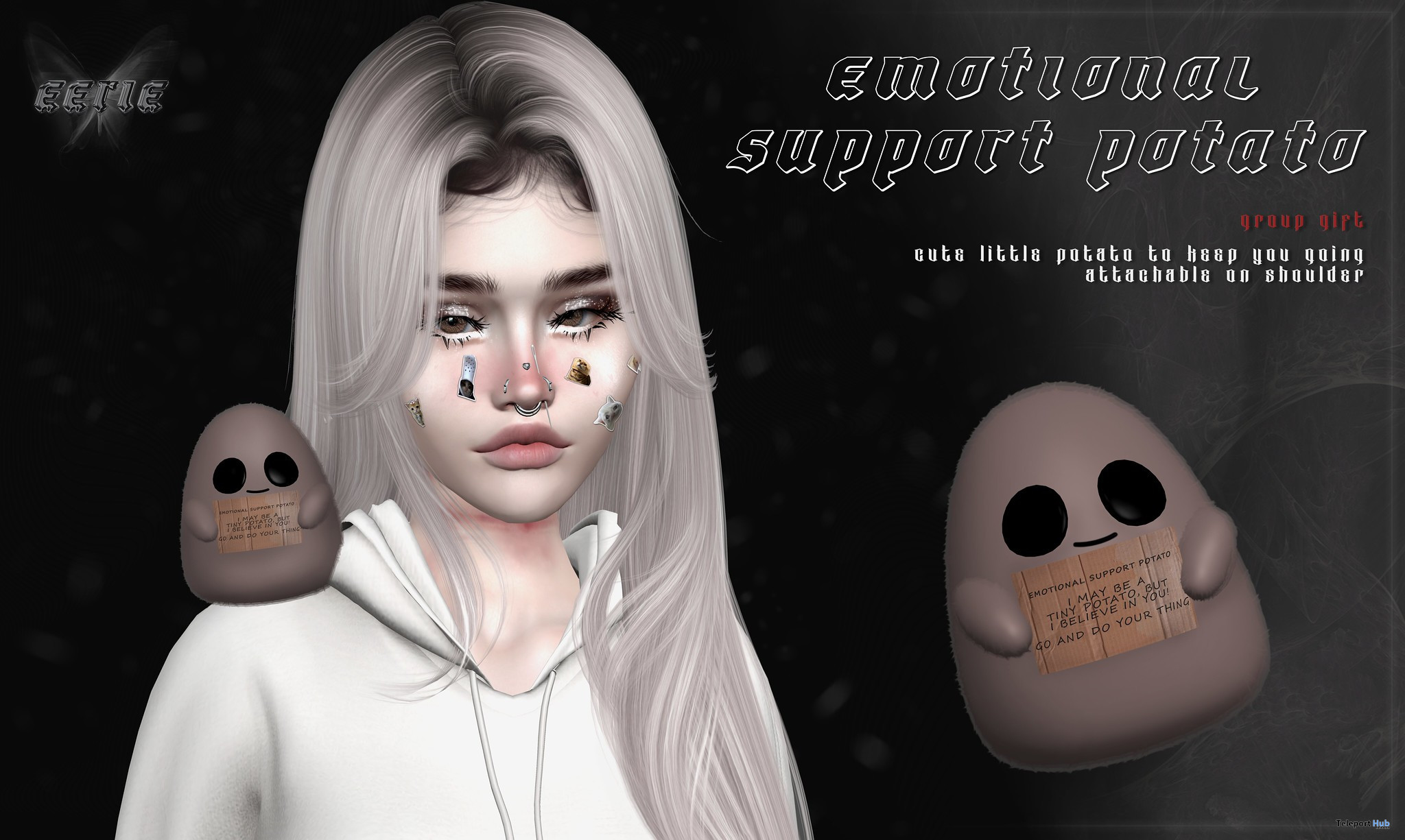 Emotional Support Potato December 2023 Group Gift by eerie