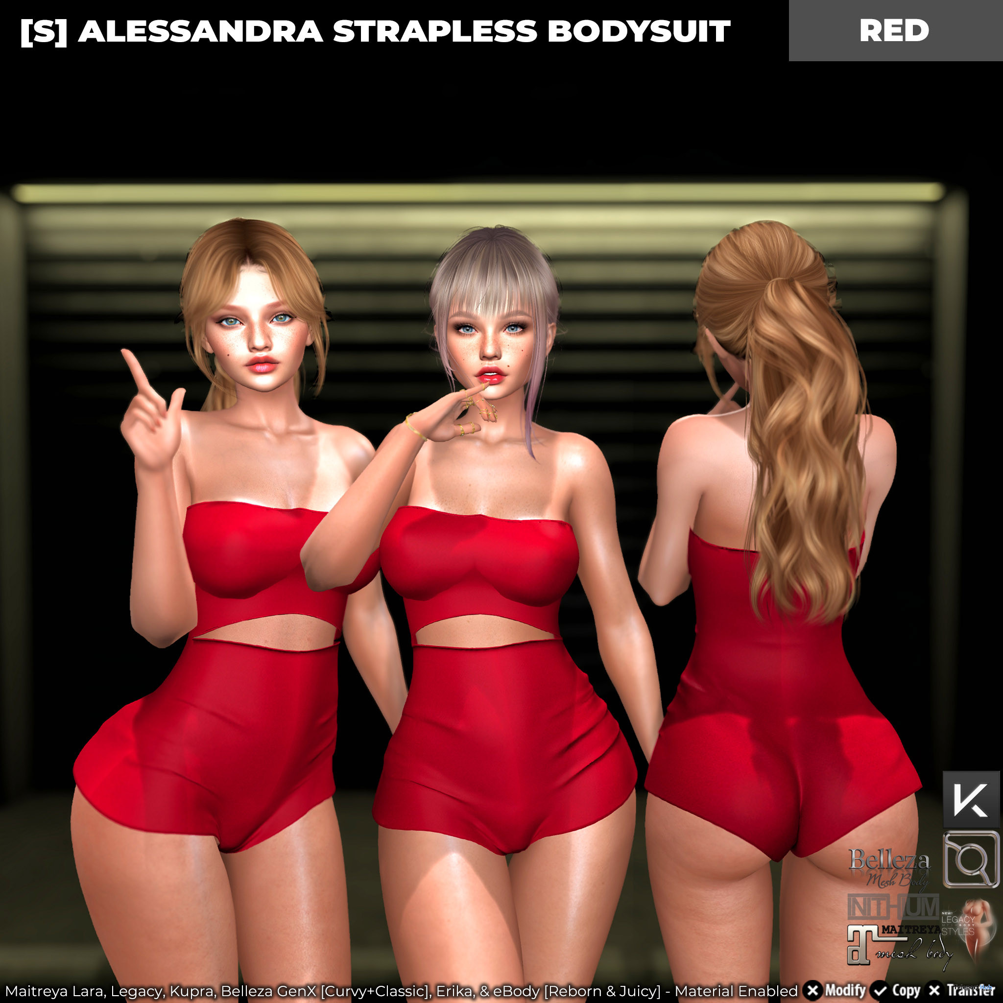 New Release: [S] Alessandra Strapless Bodysuit by [satus Inc