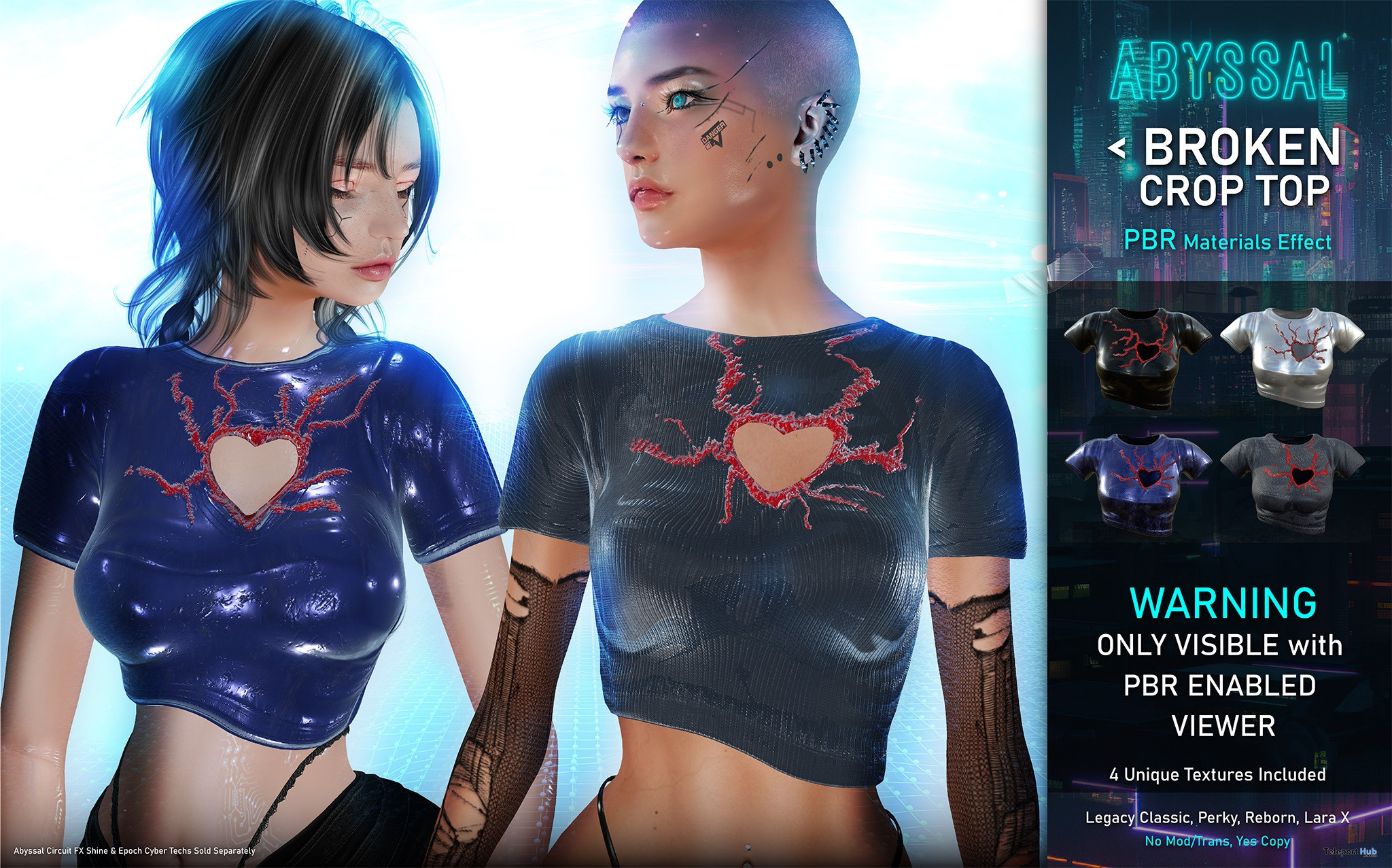 Broken Crop Top With PBR Materials 45% Off Promo by ABYSSAL - Teleport Hub - teleporthub.com