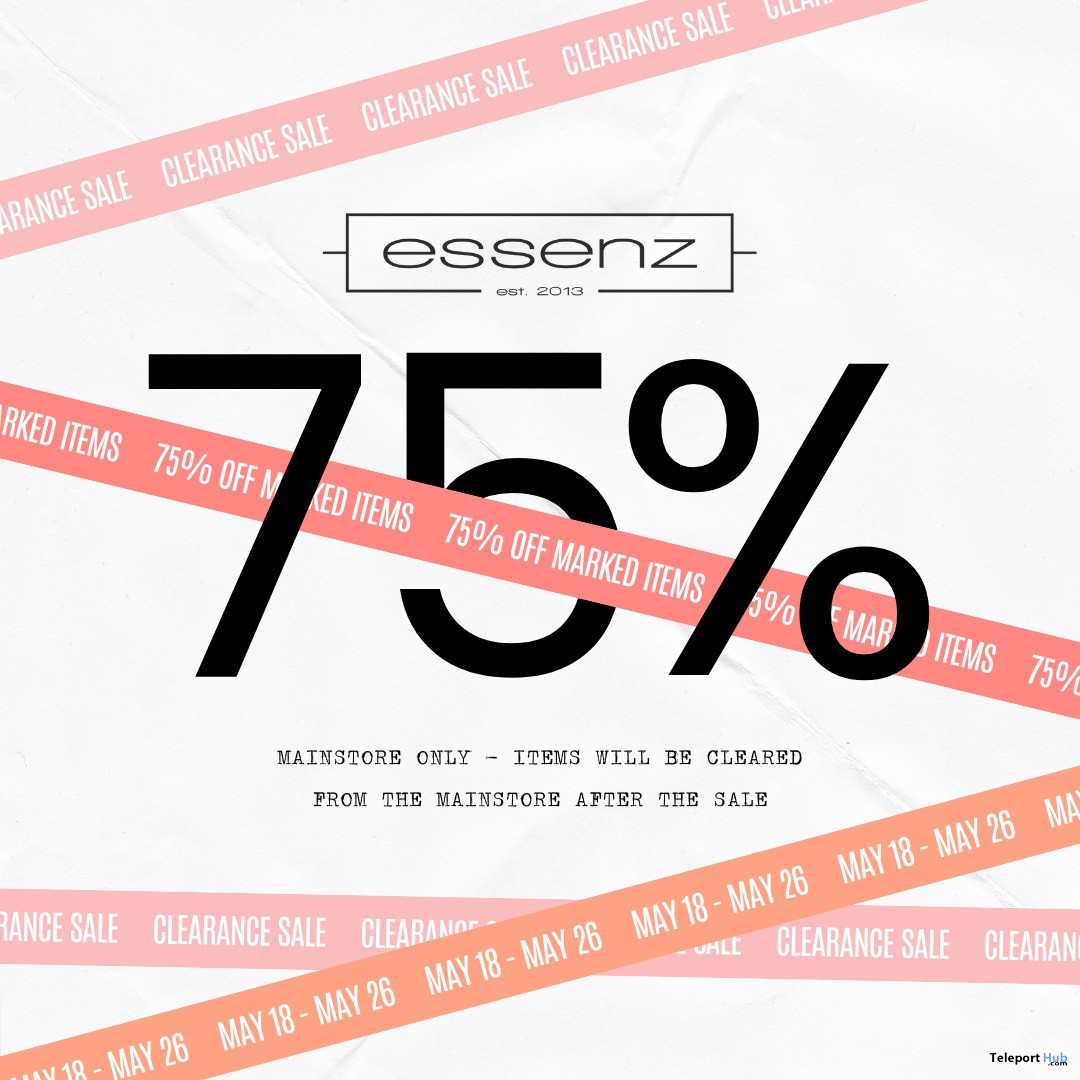Essenz's 75% Off Clearance Sale 2024 - Teleport Hub - teleporthub.com