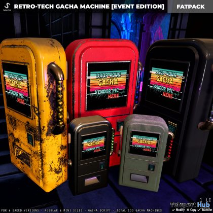 New Release: Retro-Tech Gacha Machine by [satus Inc] - Teleport Hub - teleporthub.com