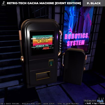 New Release: Retro-Tech Gacha Machine by [satus Inc] - Teleport Hub - teleporthub.com