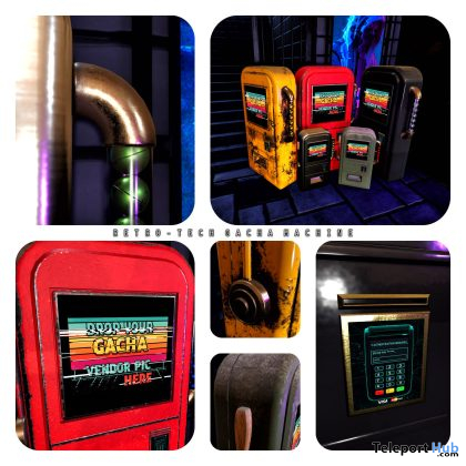 New Release: Retro-Tech Gacha Machine by [satus Inc] - Teleport Hub - teleporthub.com