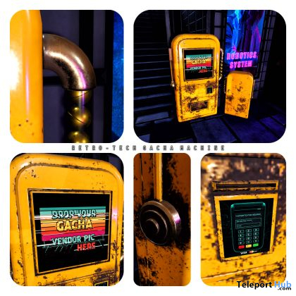 New Release: Retro-Tech Gacha Machine by [satus Inc] - Teleport Hub - teleporthub.com