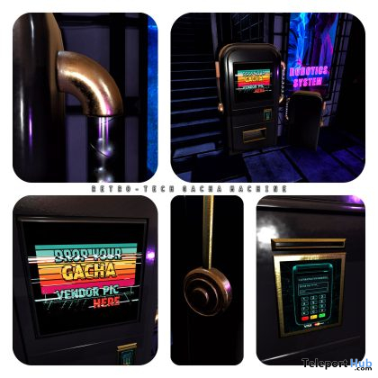 New Release: Retro-Tech Gacha Machine by [satus Inc] - Teleport Hub - teleporthub.com