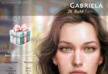 Gabriela EvoX 2K Face Skin September 2026 Group Gift by Simple Bloom Gabriela EvoX 2K Face Skin September 2026 Group Gift by Simple Bloom - Teleport Hub - teleporthub.com