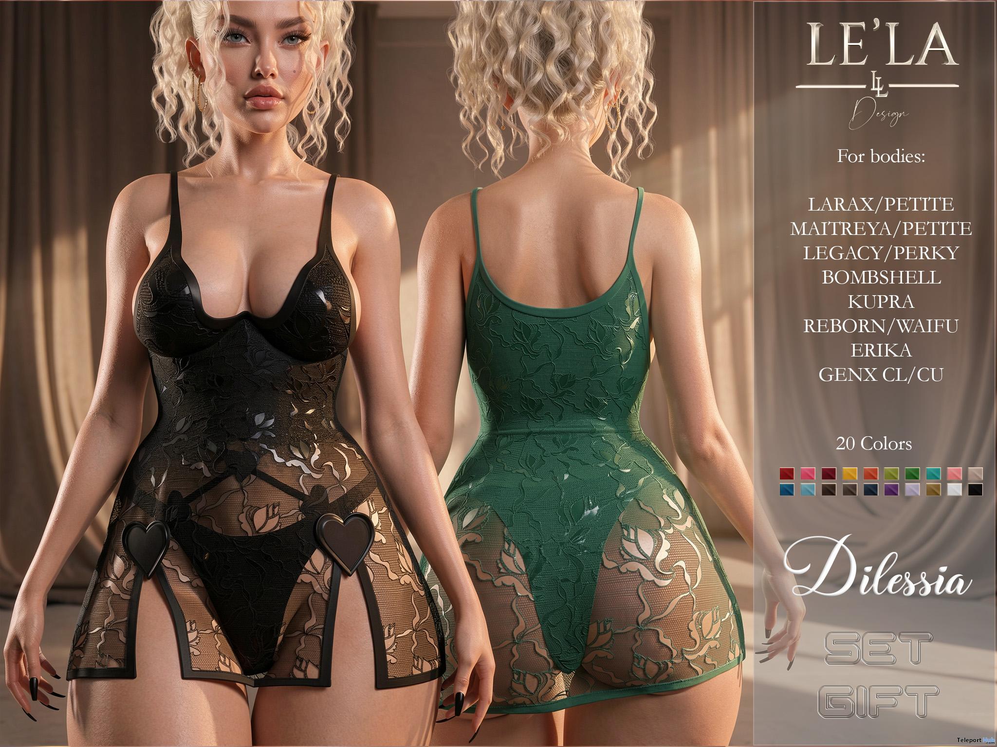 Dilessia Dress Set September 2026 Group Gift by Le'La - Teleport Hub - teleporthub.com