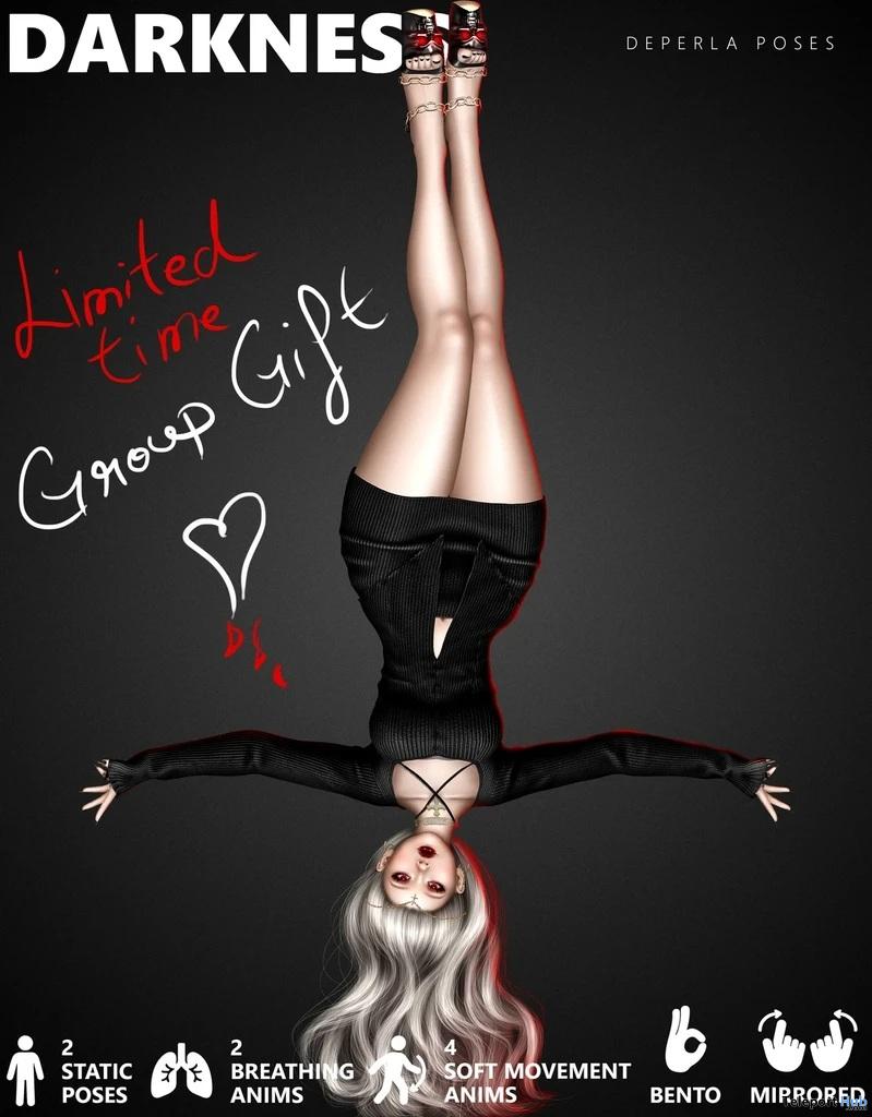 Darkness Pose September 2026 Group Gift by DePERLA Poses - Teleport Hub - teleporthub.com