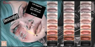 Desiccated HD Lips Pack September 2026 Group Gift by Pariah Desiccated HD Lips Pack September 2026 Group Gift by Pariah - Teleport Hub - teleporthub.com