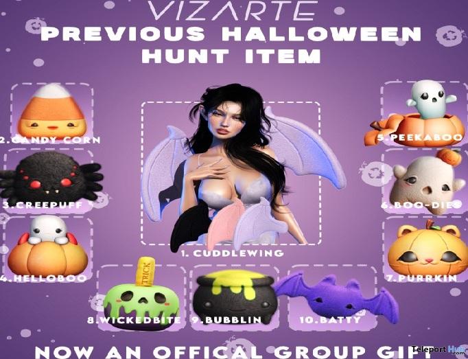 Halloween Plushies & Wings September 2026 Group Gift by Vizarte - Teleport Hub - teleporthub.com