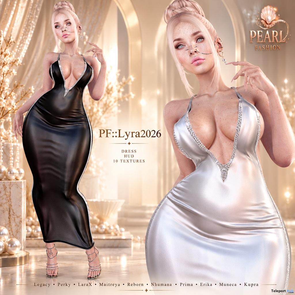 Lyra Dress Fatpack Teleport Hub Group Gift by Pearl Fashion - Teleport Hub - teleporthub.com