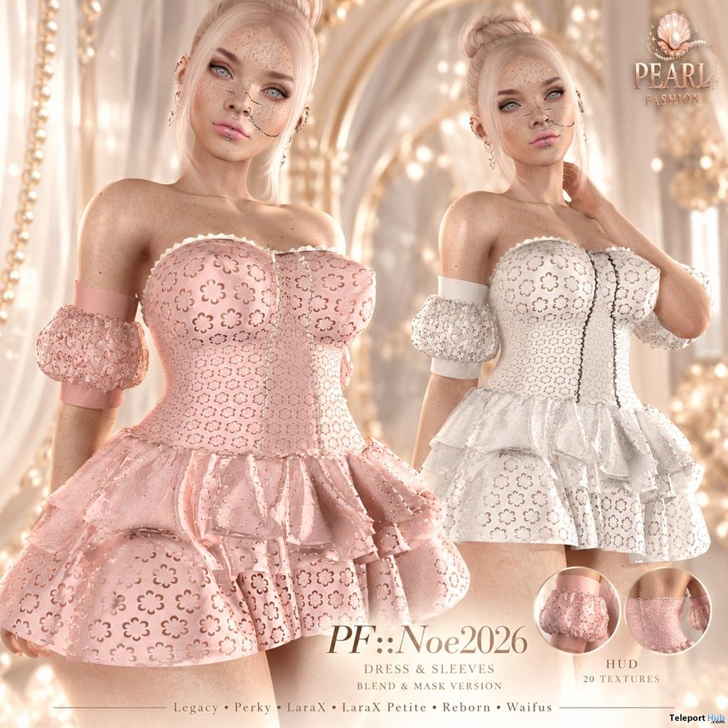 Noe Dress Fatpack November 2026 Group Gift by Pearl Fashion - Teleport Hub - teleporthub.com