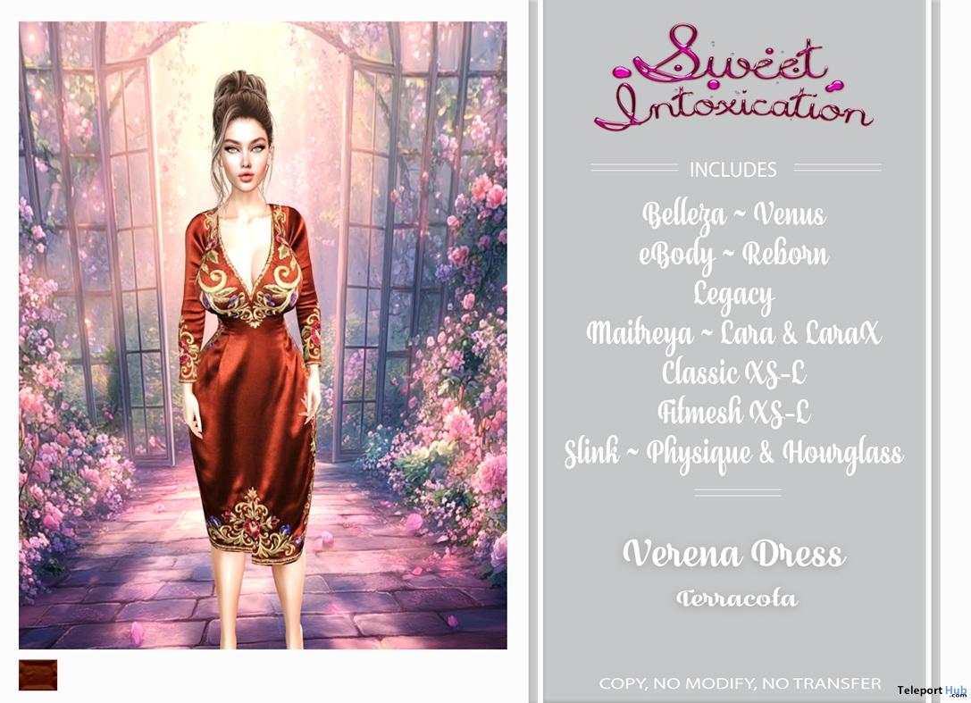 Verena Dress Terracota Teleport Hub Group Gift by Sweet Intoxication - Teleport Hub - teleporthub.com