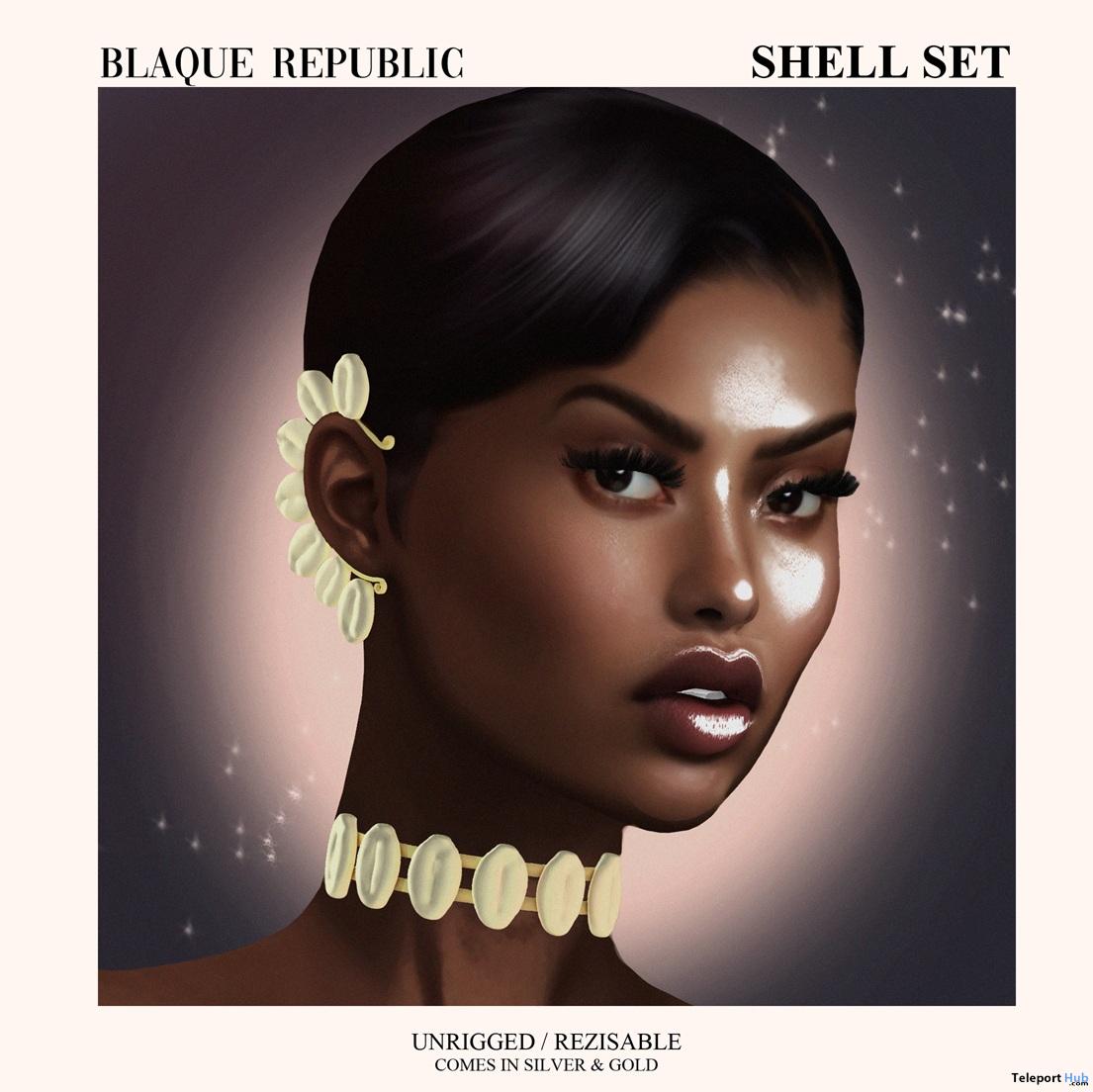 Shell Jewelry Set October 2026 Group Gift by Blaque Republic - Teleport Hub - teleporthub.com