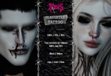 Slaughter Tattoo October 2026 Group Gift by Stasis Slaughter Tattoo October 2026 Group Gift by Stasis - Teleport Hub - teleporthub.com