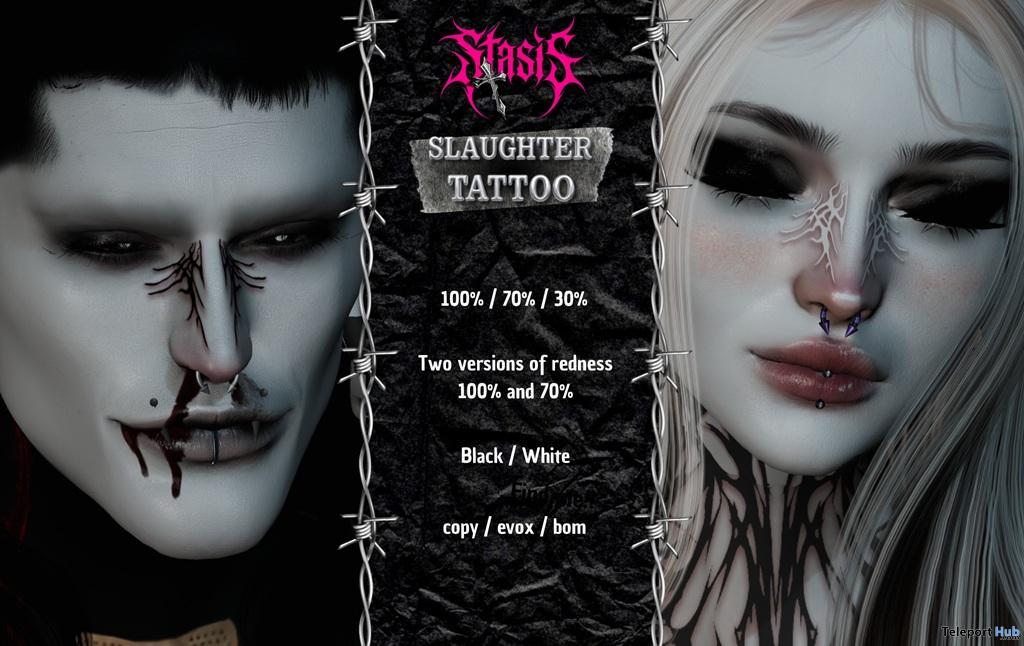 Slaughter Tattoo October 2026 Group Gift by Stasis - Teleport Hub - teleporthub.com