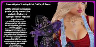Jewelry Gothic Cat Purple Bento Set October 2026 Group Gift by Sunora Jewelry Gothic Cat Purple Bento Set October 2026 Group Gift by Sunora - Teleport Hub - teleporthub.com