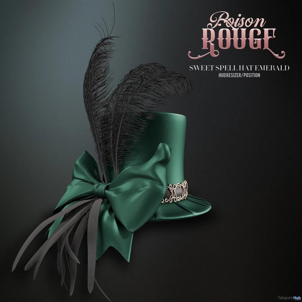 Sweet Spell Hat Emerald October 2026 Group Gift by Poison Rouge - Teleport Hub - teleporthub.com