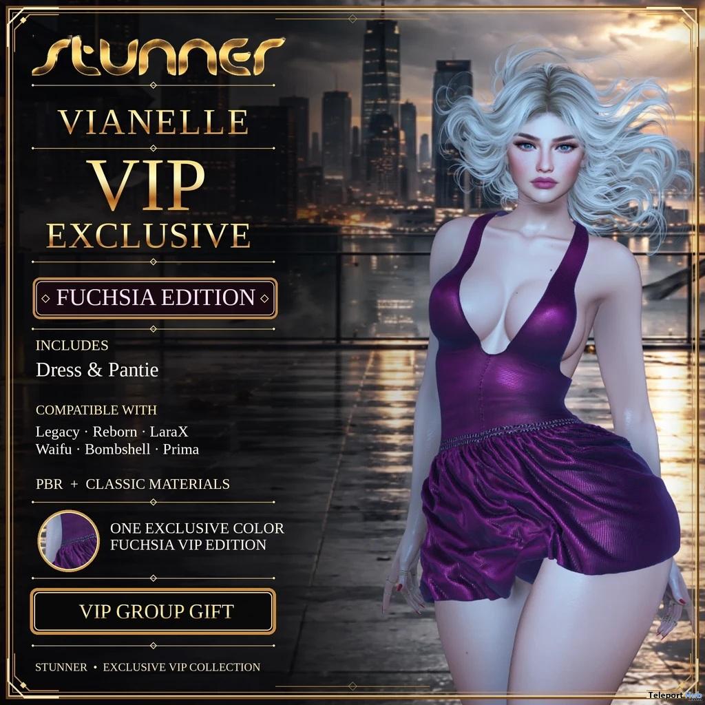 Vianelle Fuchsia Dress October 2026 Group Gift by StunnerOriginals - Teleport Hub - teleporthub.com