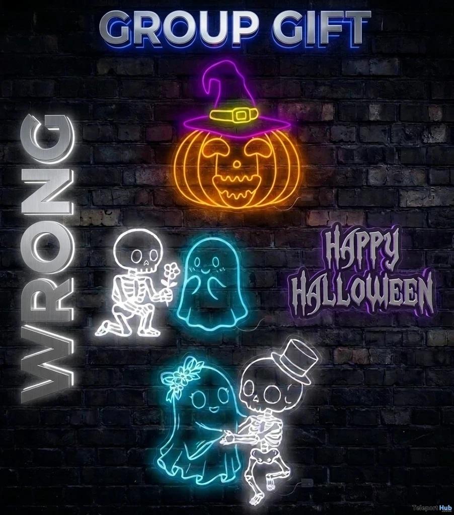 Halloween Decorative Neon Sings October 2026 Group Gift by WRONG - Teleport Hub - teleporthub.com
